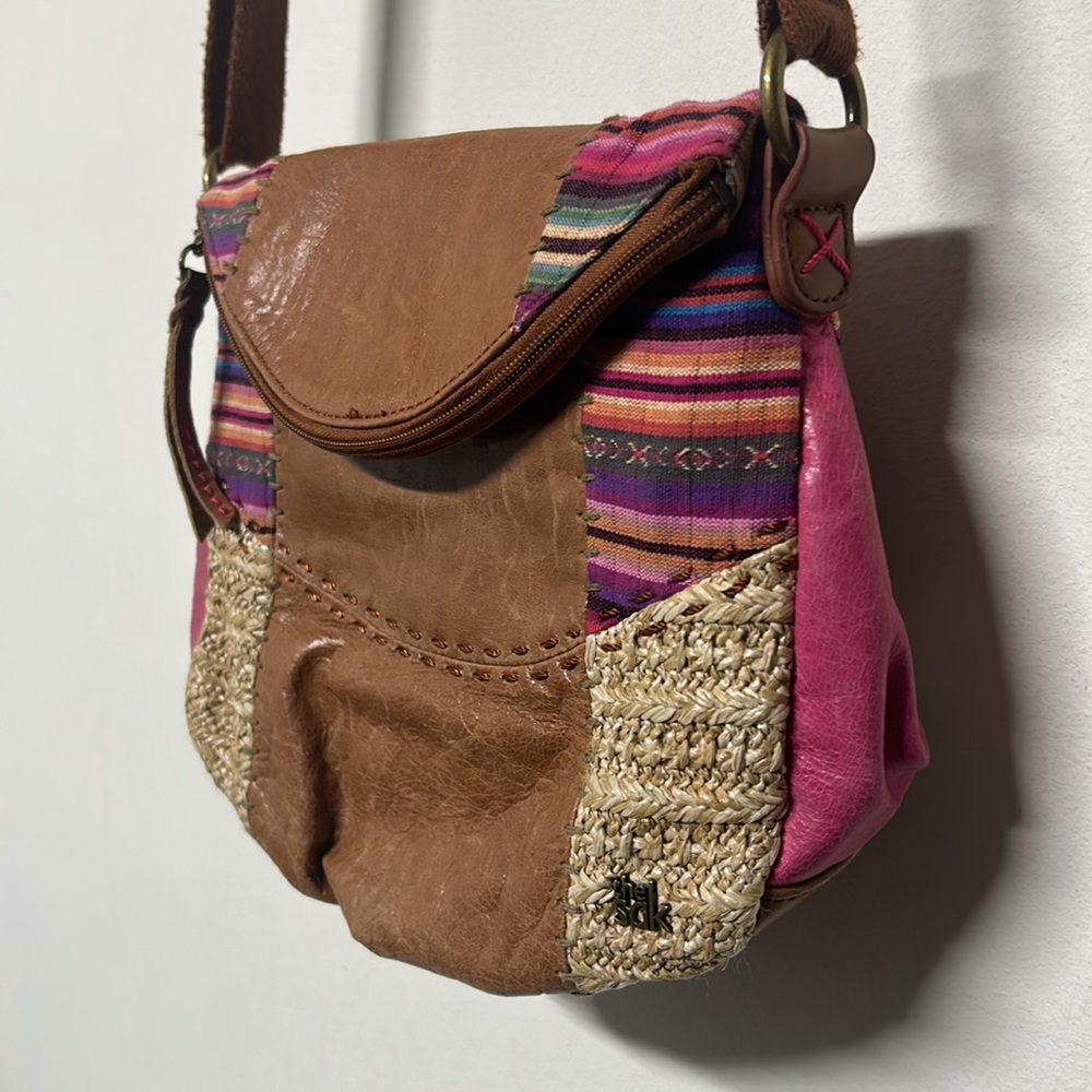 The Sak Boho Leather Patchwork Bag - image 5